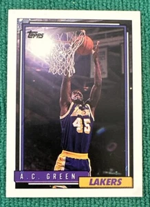1992-93 Topps ๐ Blank Back Error ๐ A.C. Green ๐ Los Angeles Lakers - Picture 1 of 2