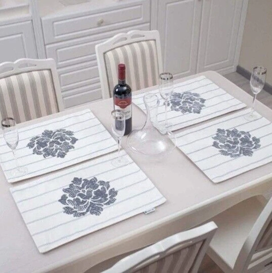 Gray Hwy 50 Placemats Set of 4 - Image 1 of 2