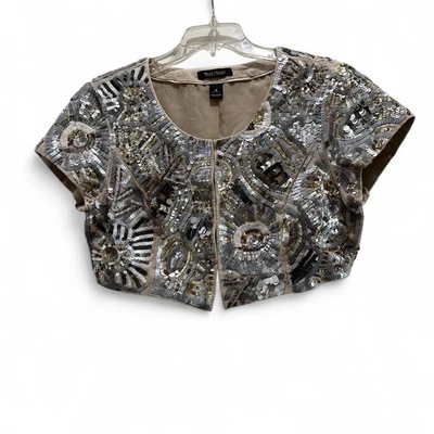 Куртка с блестками укороченная White House Black Market черная - Изображение 1 из 2