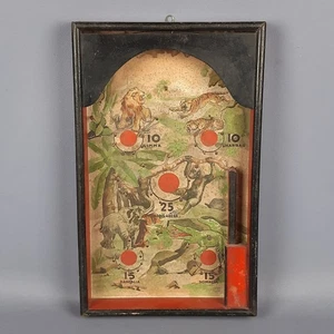 Antikes Flipper Spiel Bagatellen Holz Thema Afrika Kolonial A.O.I. Primi 900 - Bild 1 von 14