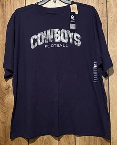 NOS NWT DALLAS COWBOYS Authentic Apparel 2XL XXL Navy Blue Short Sleeve T Shirt - Picture 1 of 4