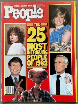 PEOPLE Magazine VTG Issue 12/27/82 - 1/3/83 “25 Most Intriguing People Of 1982” - Image 1 of 4