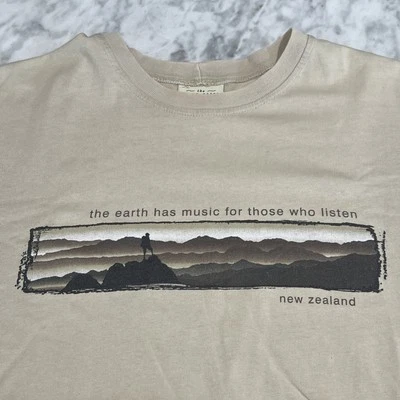 The Earth Has Music For Those Who Listen T Shirt Large Single Stitch New Zealand - Image 1 of 4