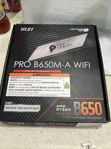 MSI PRO B650M-A WIFI PROSERIES MAINBOARD AM5 DDR5 MATX B650M-A-WIFI SCHWARZ - Bild 1 von 5