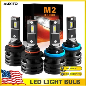 CANBUS 9005+H11 LED Combo Headlight High&Low Beam Bulb White Fog Light HID Kit - Picture 1 of 10