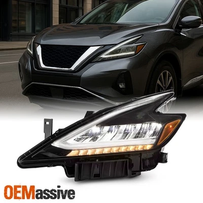 Faro conductor negro para Nissan Murano 2019-2021 [LED COMPLETO] con intermitente DRL Foto 1 de 4