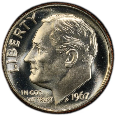 1967 S Special Mint Set Finish Roosevelt Dime 10C - Image 1 of 2