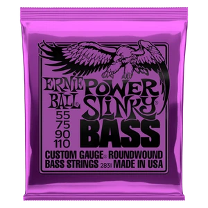 Ernie Ball Power Slinky Nickel Wound Electric Bass Strings (55-110) - Picture 1 of 1