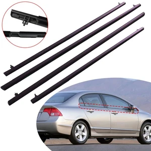 Sello de moldura de ventana resistente al clima exterior para Honda Civic sedán 4 puertas 2006-2011 - Imagen 1 de 6