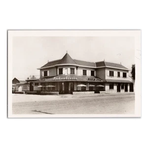 Foto Vintage Ristorante Caffè Anversa - Pubblicità storica anni '30 Belgio Prosciutto e Uova - Foto 1 di 2