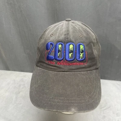 Винтажный Y2K 2000 A.D. Шляпа Millennium кепка зеленые пришельцы супер редкая образец ярлык - Изображение 1 из 4