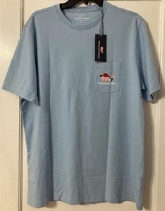 NEU Vineyard Vines Strand Rettungsschwimmer Tasche T-Shirt blau Herren Größe Large $ 45 - Bild 1 von 6
