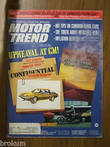 MOTOR TREND JUNE 1974 UPHEAVAL AT GM - Imagen 1 de 3