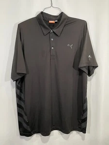 Puma Sport Lifestyle Men's Golf Polo Shirt Black Short Sleeve Collared Size 2XL - Picture 1 of 12