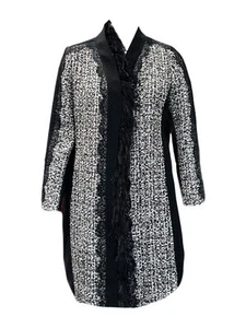 Marina Rinaldi Women's Black Tarsia Jacket NWT - Picture 1 of 3