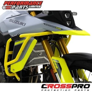 Suzuki VStrom 800 DE 2023 23 CrossPro Yellow Aluminium Crash Bar Kit - Picture 1 of 6