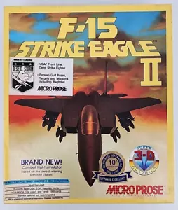 Micro Prose F-15 Strike Eagle Vintage PC Game - Picture 1 of 6