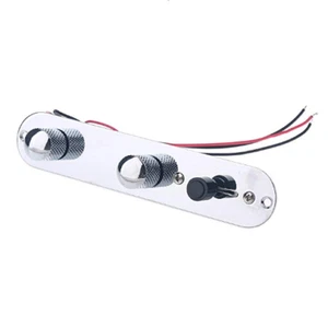 Chrome Tele Prewired Control Plate 3 Way Switch For Fender Telecaster Guitar - Picture 1 of 2