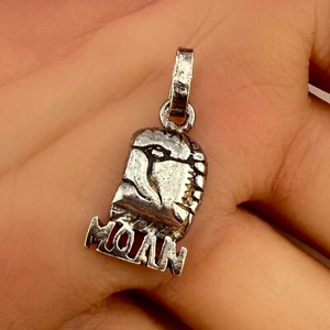 Vintage 925 Sterling Silver Hal Tribal Face "MOAN" Pendant (3g) - Picture 1 of 4