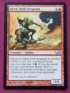 Magic The Gathering DUEL DECKS ELVES VS GOBLINS SKIRK DRILL SERGEANT card MTG - Picture 1 of 2