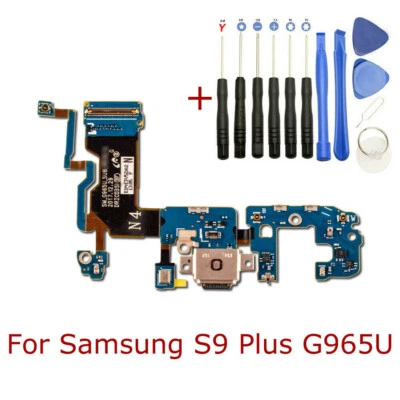 NUEVO Cargador Puerto Base de Carga Micrófono Cable Flexible Samsung Galaxy S9+ G965U con Herramientas Foto 1 de 4