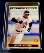 RICKEY HENDERSON RARE Sports Illustrated for Kids 1999 SI NEW YORK METS Back Rip