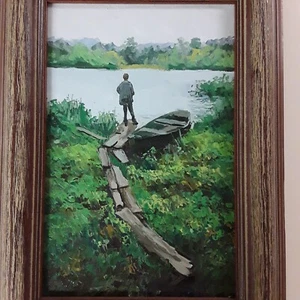 Vadim Dolgov original Öl gerahmt figurative impressionistische Landschaftsmalerei  - Bild 1 von 3
