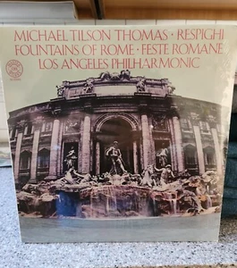 NEW Respighi Feste Romane Fountains Of Rome Michael Tilson Thomas 1980 LP 35846 - Imagen 1 de 2