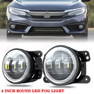 Par de lámparas antiniebla LED para Honda Civic 2016 2017 2019 2021 4" pulgadas - Imagen 1 de 14