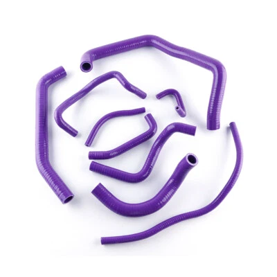 FOR HONDA CBR 954 RR FIREBLADE 2002-2003 CBR954RR SILICONE RADIATOR HOSES PURPLE - Image 1 of 4