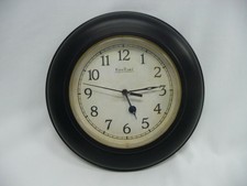 FirsTime Quartz Black Analog Wall Clock 8.5"