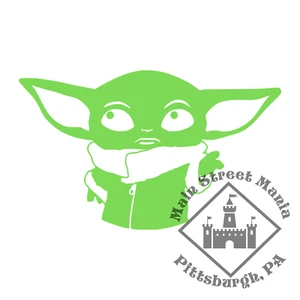 Calcomanía/pegatina Baby Yoda Grogu Star Wars, Disney World, Disneyland, Mandolorian - Imagen 1 de 6