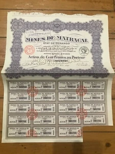 Mines de MATRACAL (DURANGO - BRESIL) 1927 (E) - Foto 1 di 1