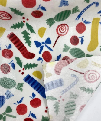 3 metres John Lewis Xmas PVC fabric FREE POSTAGE - Image 1 of 4