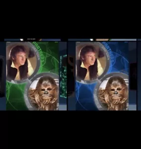 2025 Topps Star Wars Connections Green & blue-HAN SOLO/CHEWBACCA (Digital Card - Picture 1 of 1
