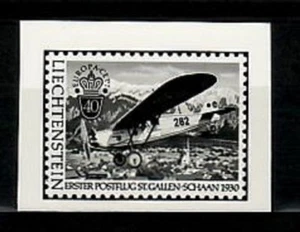 Fotoessay, Liechtenstein Sc663 Europa, Postflugzeug, Erster Luftpostdienst, 1930 - Bild 1 von 1