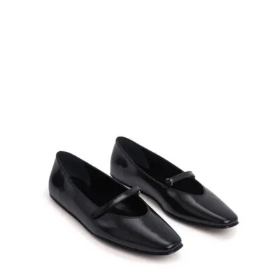 BY FAR Molly Ballet Plano en Negro Talla EU40/US10 Foto 1 de 4