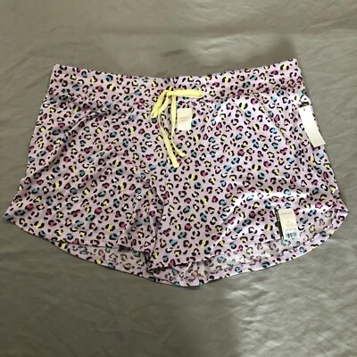 Pantalones cortos de mesa Secret Treasures súper suaves PJ para dormir talla XL leopardo Foto 1 de 3