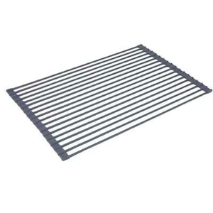 Over Kitchen Sink Roll Up Dish Drainer Drying Rack Silicone Trivet Mat - Picture 1 of 5