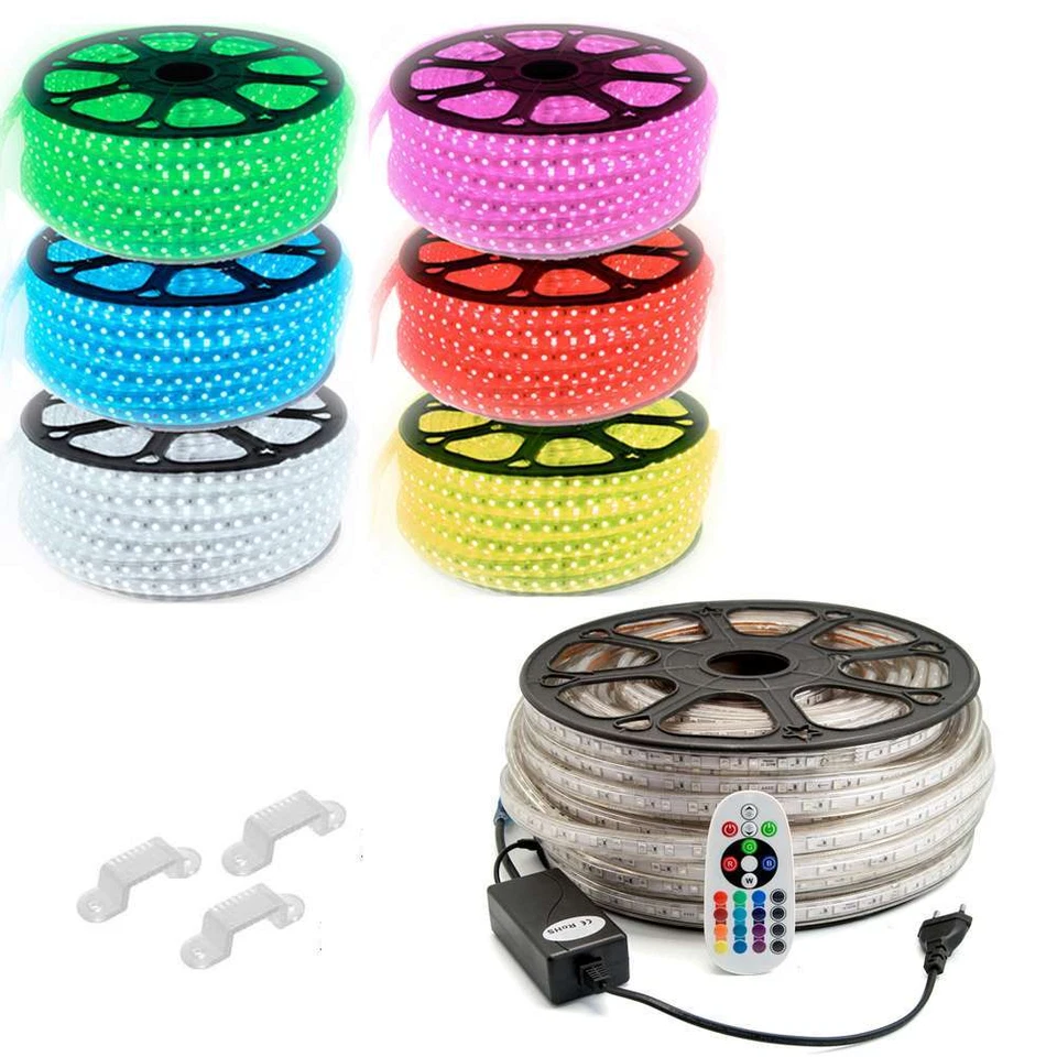 230v LED Band Strip Streifen RGB oder einfarbig für innen und Außen IP65 - Bild 1 von 4