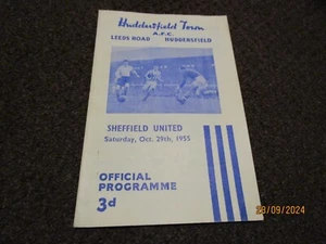 HUDDERSFIELD TOWN v SHEFFIELD UNITED 1955/6 OCTOBER 29th yorkshire derby - Picture 1 of 1