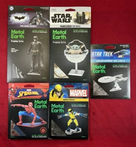Metal Earth Mixed Set 3D Model Kits Lot of 5 - Picture 1 of 8