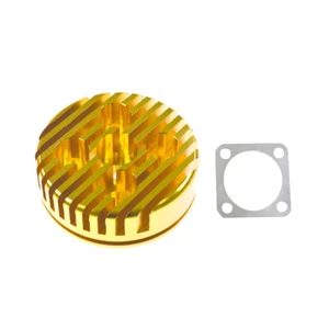 CNC Cylinder Head fit for 66cc 80cc Gas Motorized Bicycle Bike Red Black Racing - Picture 1 of 7
