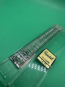 Vintage NOS Speidel Expansion Stainless Silver Tone Watch Band Men's 13-mm-14mm - Picture 1 of 6