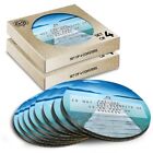8 x Boxed Round Coasters - Motivational Quote Failure Success #24603