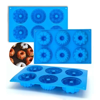 3 Stück Mini Gugelhupfform Silikon Gugelhupf Backform Gugelhupf Silikonform M... - Bild 1 von 4