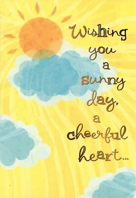 Tarjeta THoughful GET WELL SOON, Sunny Day Cheerful Heart — American Greetings +✉ Foto 1 de 4