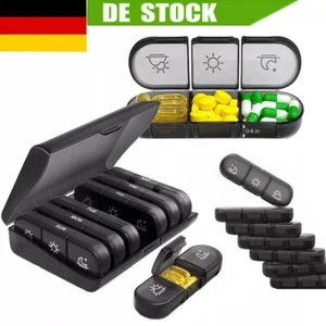 Tablettenbox 7 Tage 3 Fächer Einfaches Füllen Medikamentenbox Pillendose Box DE - Bild 1 von 12
