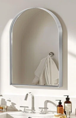 Arched bathroom mirror | medicine cabinet H36" W24" - Image 1 of 3