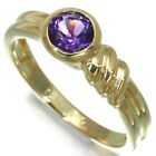 Auth Tiffany&Co. Ring Amethyst US6-6.25 18K 750 Yellow Gold